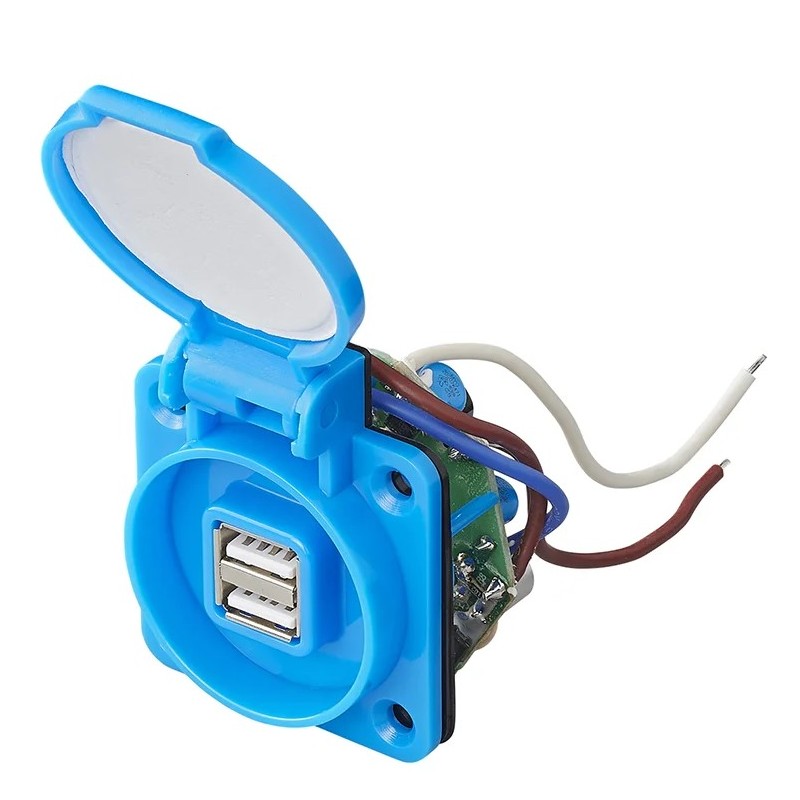 Gniazdo 2 x USB DC 5V max. 2100mA