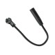 Adapter antenowy DIN żeński - ISO męski - 15 cm