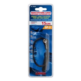 Adapter antenowy DIN żeński - ISO męski - 15 cm