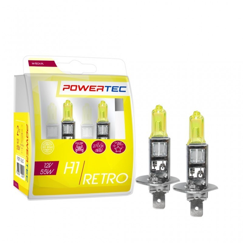 Żarówki Powertec Retro H1 12V DUO