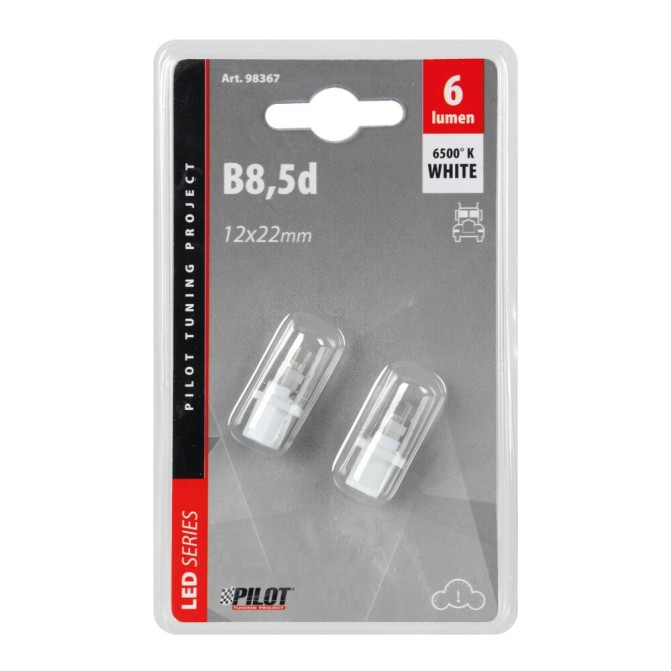 Dioda B8,5D, 24 V, biała 2szt.