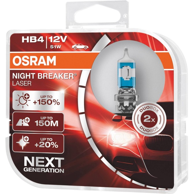 Żarówka OSRAM HB4 P22d NIGHT BREAKER UNLIMIT+150