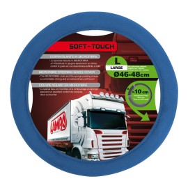 Pokrowiec kierownicy 46-48 L Soft Touch Niebieski