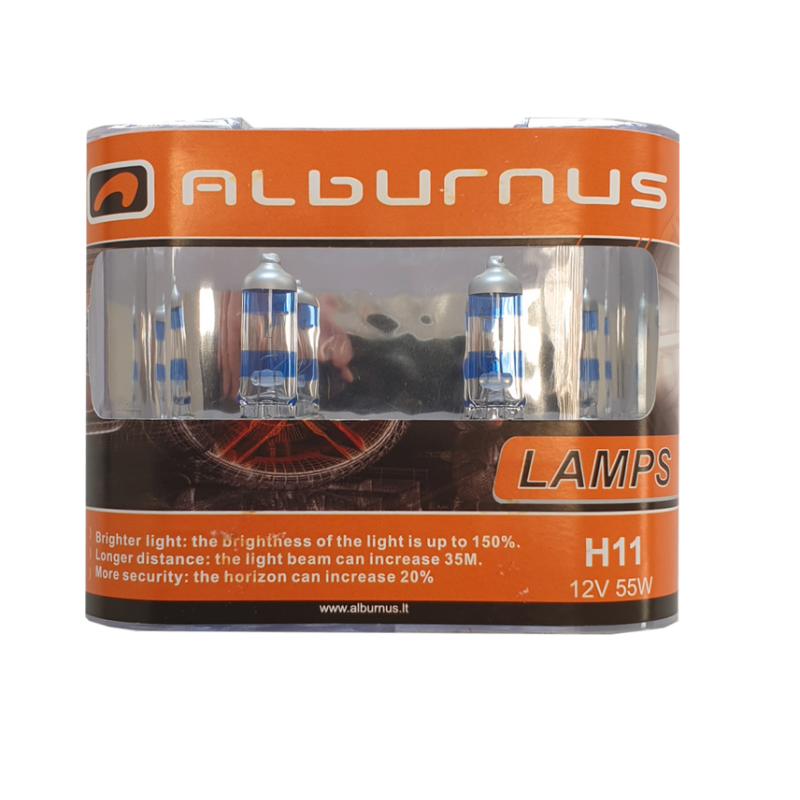 Żarówka Alburnus H11 +150% 12V 55W