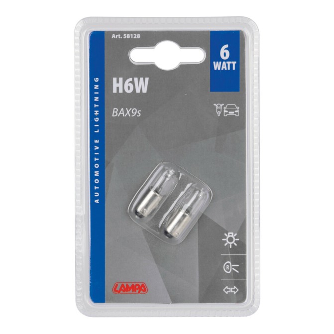 Żarówka H6W 12W BAX9s 2 sztuk