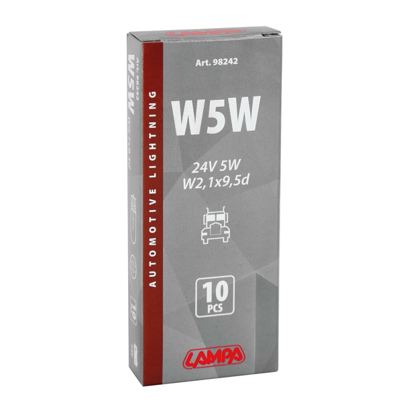 Żarówka W5W W2,1x9,5d 5W 24V