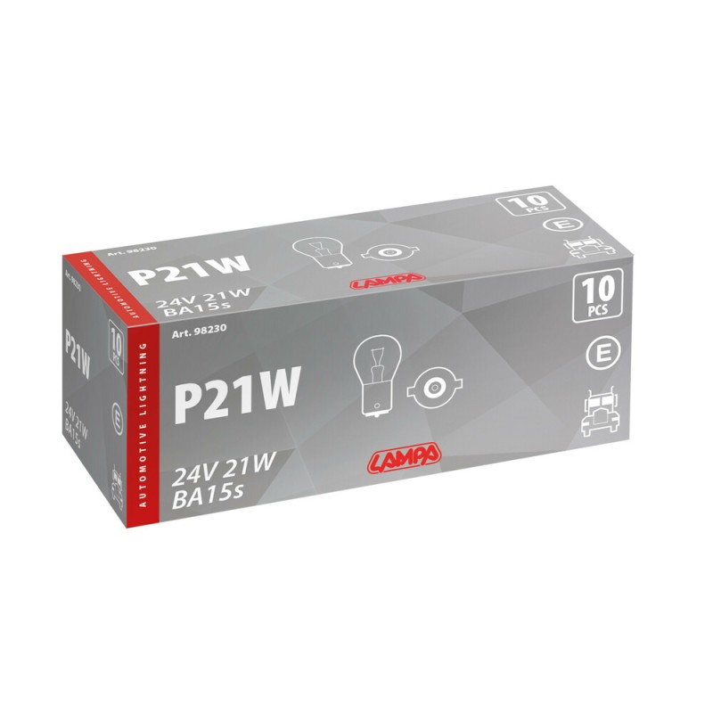 Żarówka P21W BA15s 24V Kartonik 10 sztuk