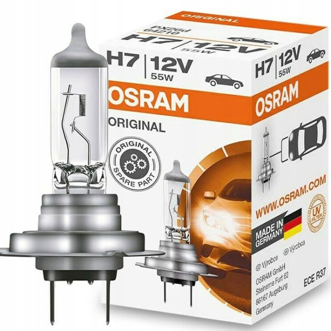 H7 12V 55W OSRAM ORIGINAL ŻARÓWKA PX26D 64210 KARTONIK