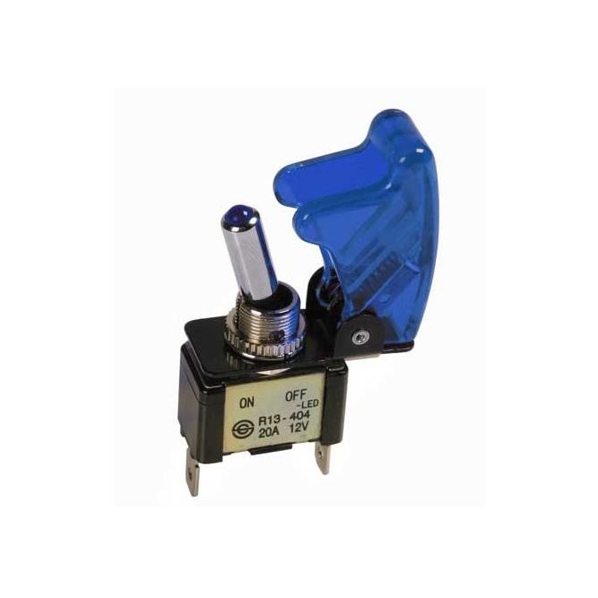 Przełącznik niebieski podświetlany 12V 24V 20 AMP