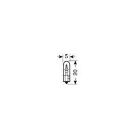 Żarówka 12V T5 2W W2x4,6d LAMPA