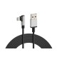 Kabel 90 stopni Usb- Micro Usb - 200 cm - Czarny