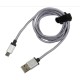 Kabel do ładowania USB - Micro USB 100 cm - szary