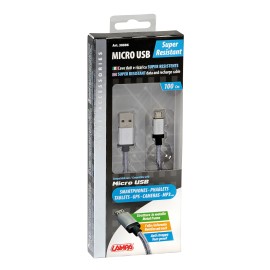 Kabel do ładowania USB - Micro USB 100 cm - szary