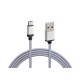 Kabel do ładowania USB - Micro USB 100 cm - szary