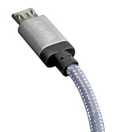 Kabel do ładowania USB - Micro USB 100 cm - szary