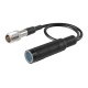 Adapter antenowy DIN żeński - męski M10 - 19 cm