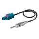 Adapter antenowy FAKRA męski - DIN męski - 19 cm