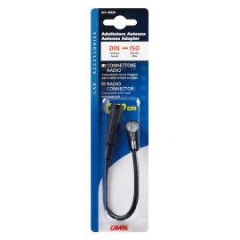 Adapter antenowy DIN żeński - ISO męski - 19 cm