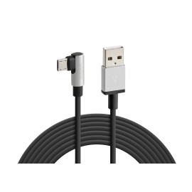 Kabel 90 stopni Usb- Micro Usb - 200 cm - Czarny