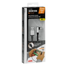 Kabel 90 stopni Usb- Micro Usb - 200 cm - Czarny