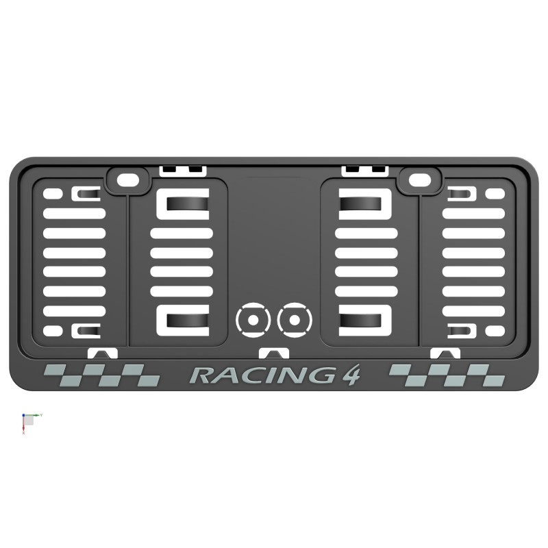 Ramka tablicy rejestracyjnej PL 3D RACING 4 znakowa