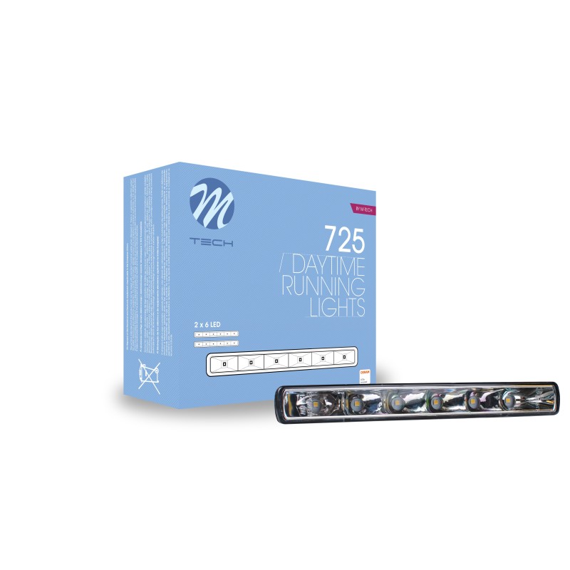 Światła jazdy dziennej 6 LED - OSRAM 12V