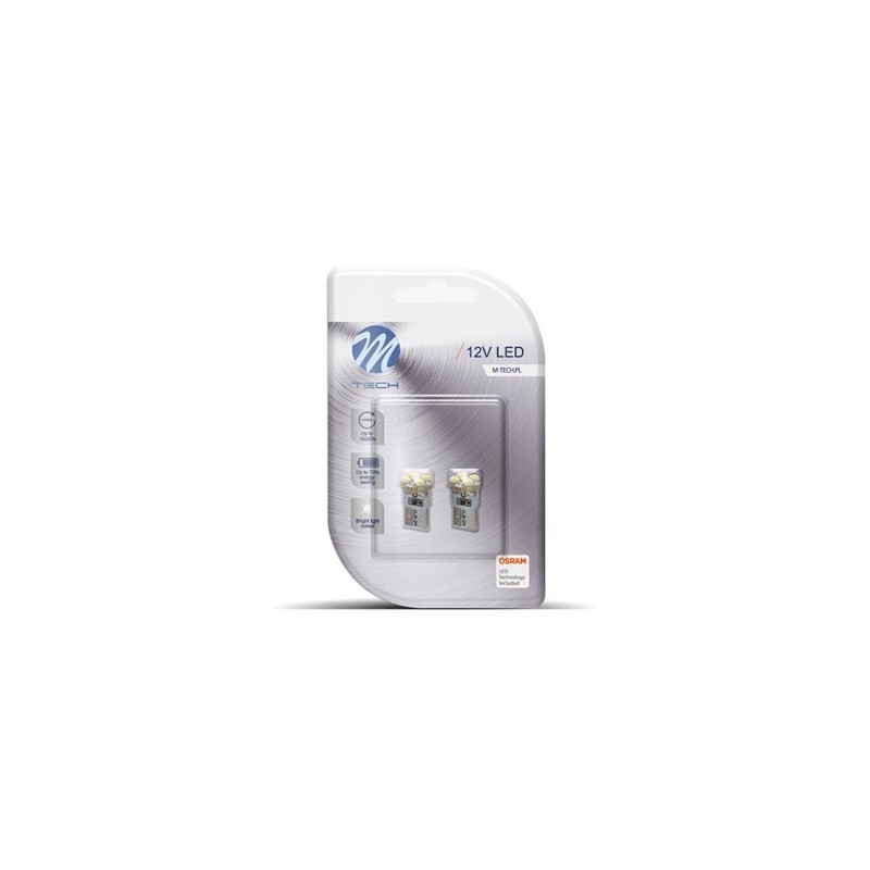 Żarówka M-Tech W5W 12V 4xSMD 2835 LED Osram