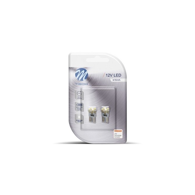 Żarówka M-Tech W5W 12V 4xSMD 2835 LED Osram