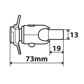 Mocowanie Etui kierownicy na śrubę 8mm OPTICASE