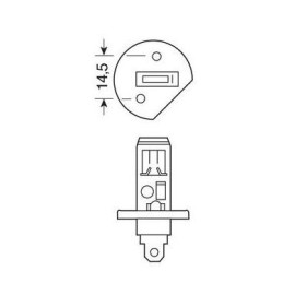 Zestaw żarówek H1 55W +120 E4 2szt 4800K