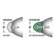 Kapturek lampy do żarówek LED 70- 100 mm