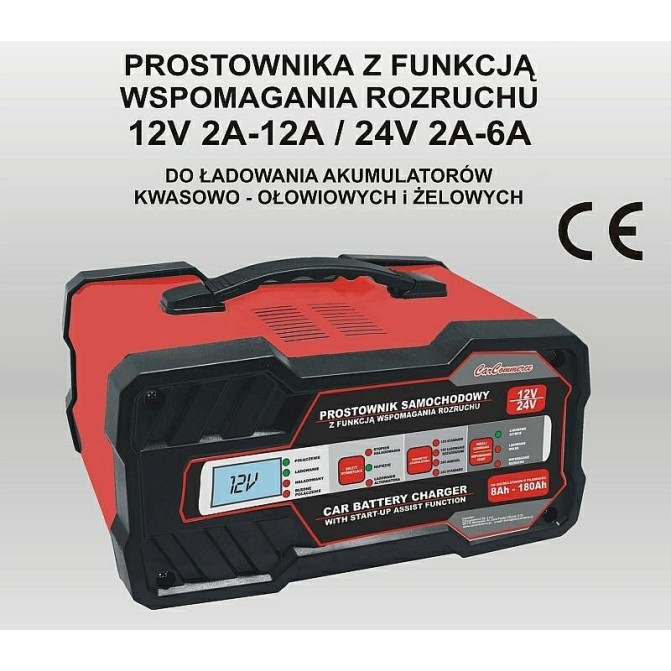 Prostownik z funkcją rozruchu 12A 75A, 24V