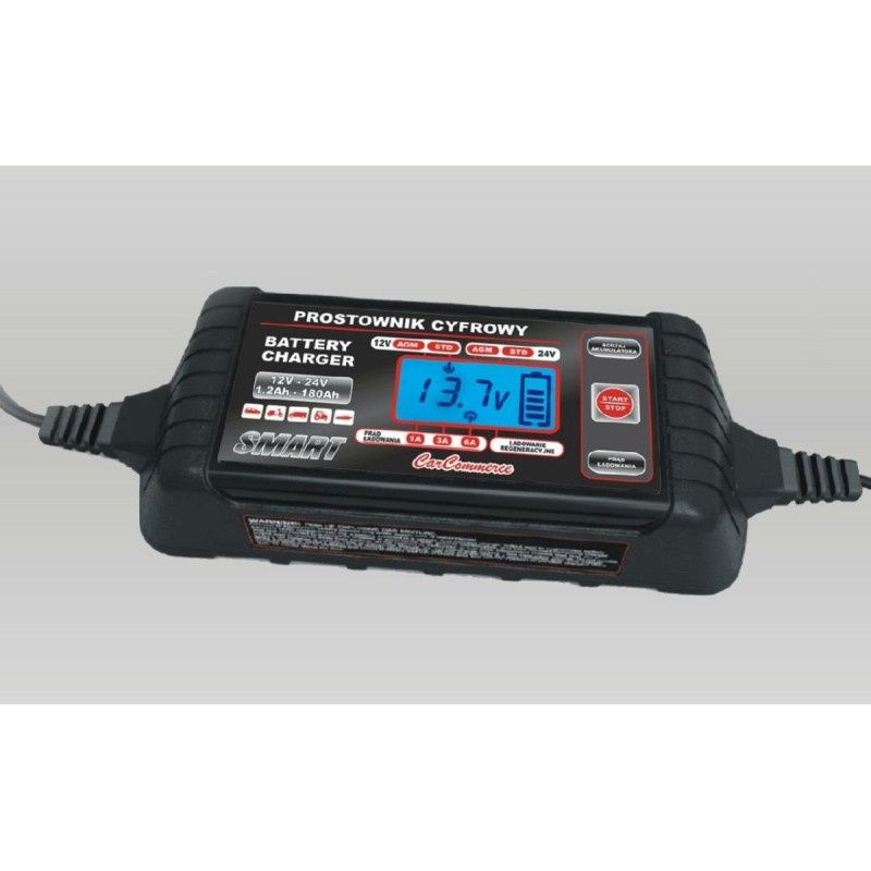 Prostownik 8A max do 240 Ah 12 V / 120 Ah 24 V
