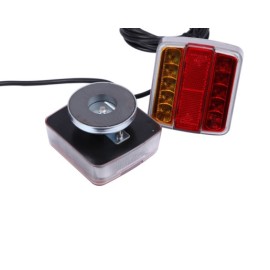 ZESTAW ŚWIATEŁ LAMP LED DO PRZYCZEPKI MAGNES