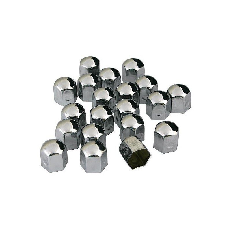 Nakładki na śruby metalowe 17mm 20szt