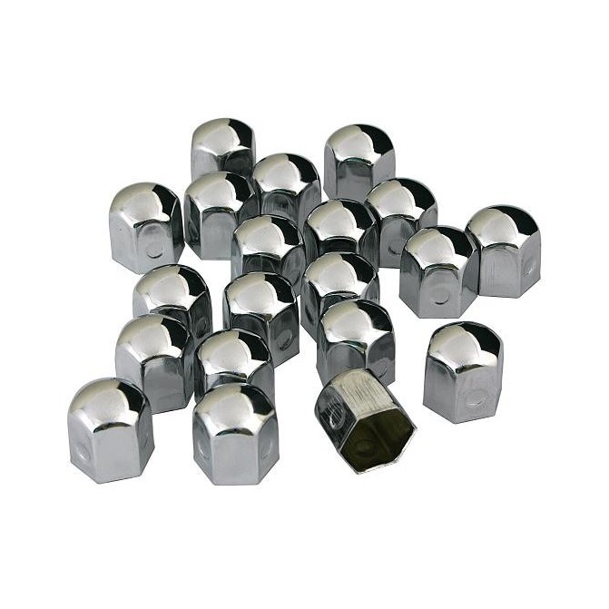 Nakładki na śruby metalowe 17mm 20szt