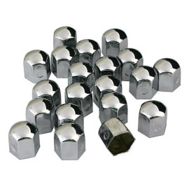 Nakładki na śruby metalowe 17mm 20szt