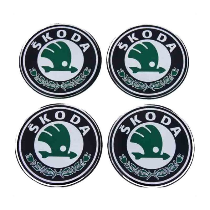 Emblemat duży Skoda na kołpak