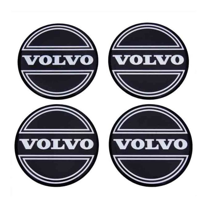 Emblemat duży Volvo na kołpak , fi 9cm , 4szt