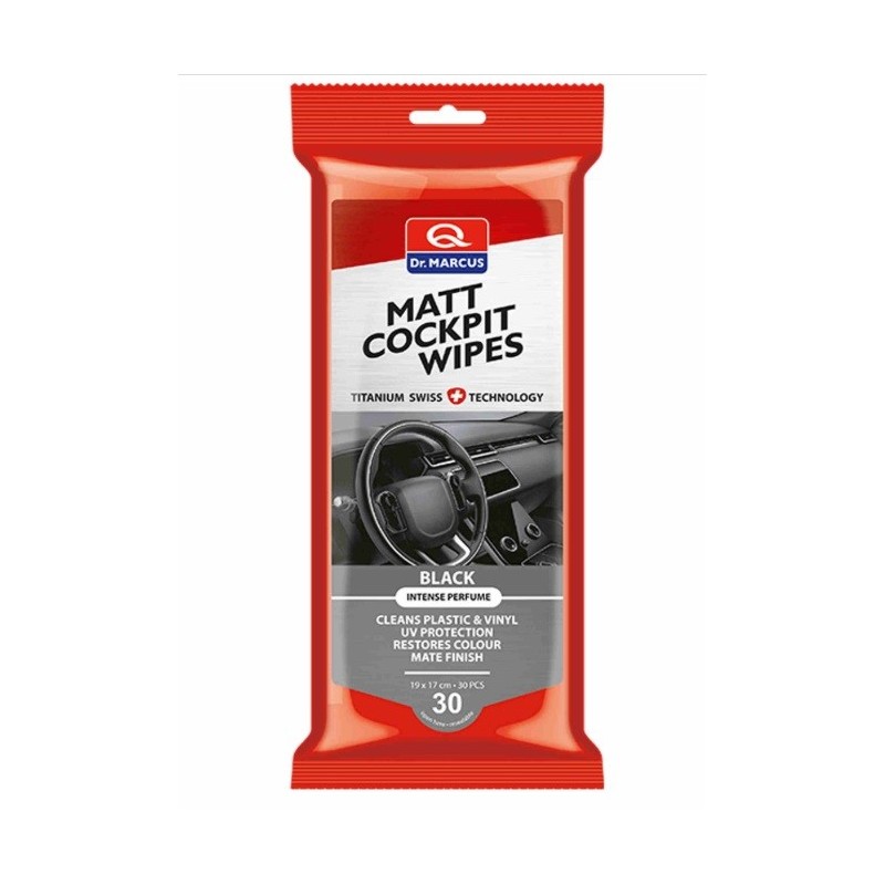Dr. Marcus Chusteczki 30szt Cocpit Black matt