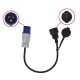 Adapter kabel 40 cm CEE - SCHUKO kamper.