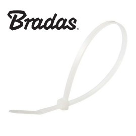 Opaska zaciskowa plastikowa biała 4,8-200mm BRADAS