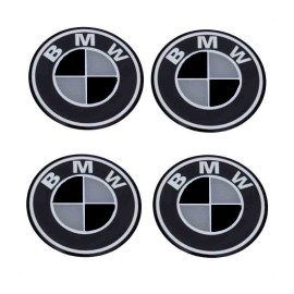 Emblemat średni BMW na kołpak CZARNY