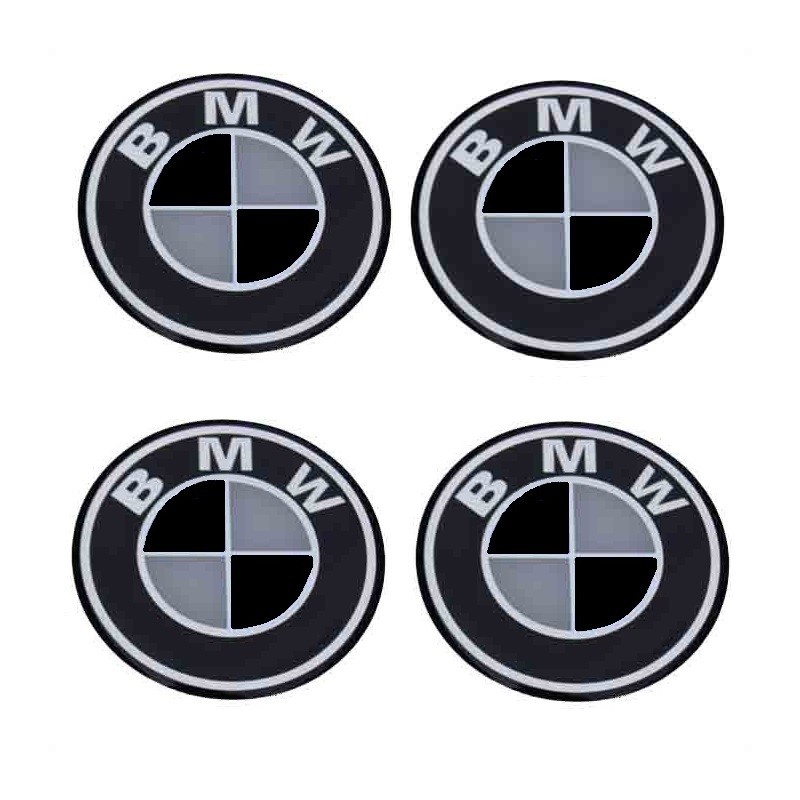 Emblemat średni BMW na kołpak CZARNY