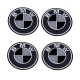 Emblemat 60 mm BMW na kołpak czarny