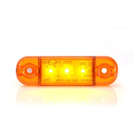 Lampa Obrysówka  pomarańcz. 12-24V WAŚ