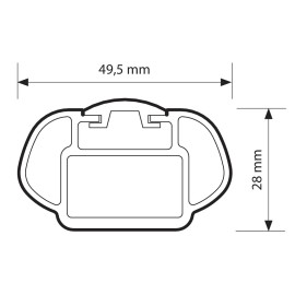 Bagażnik, belki na reling NORDRIVE RAIL-PRO 127 cm
