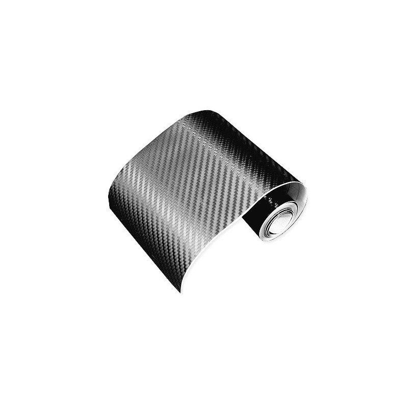 Folia listwa carbon 3D srebrna