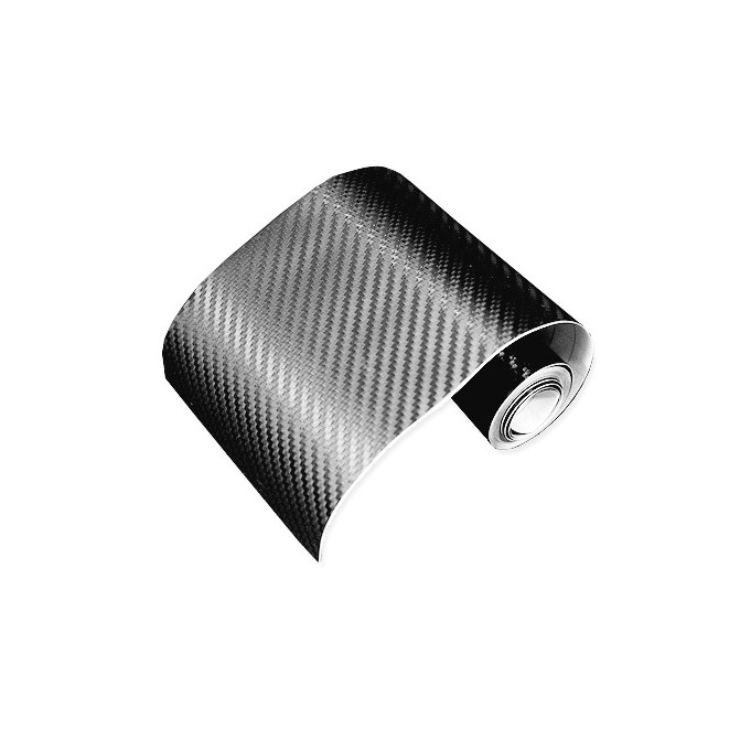 Folia, listwa carbon srebrna 3D 2m