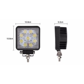 Lampa robocza kwadratowa  ledowa 9 LED